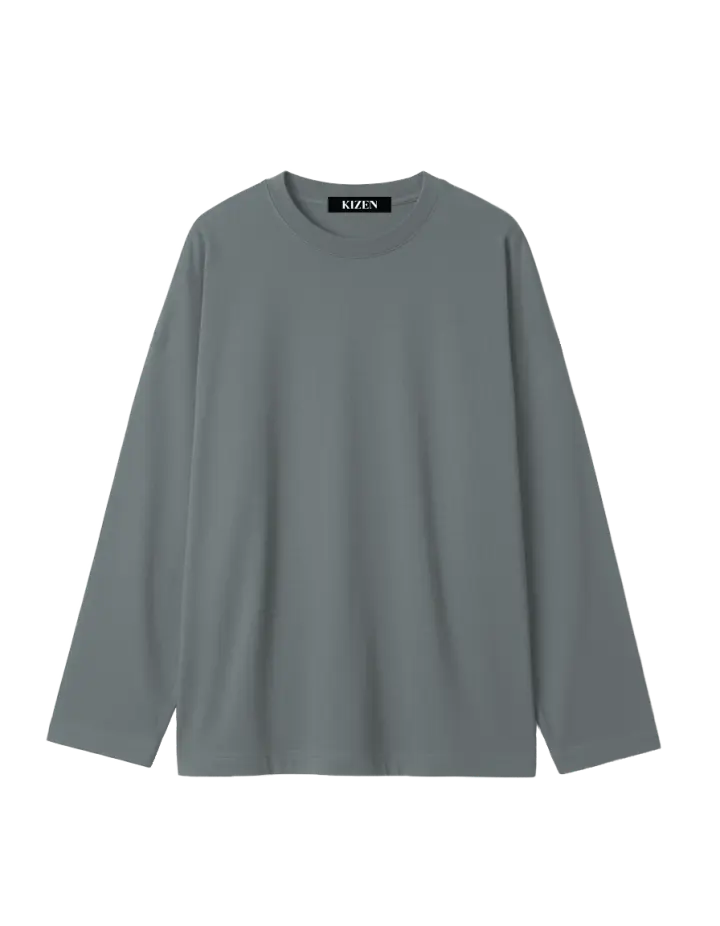 เสื้อแขนยาว สีเทา