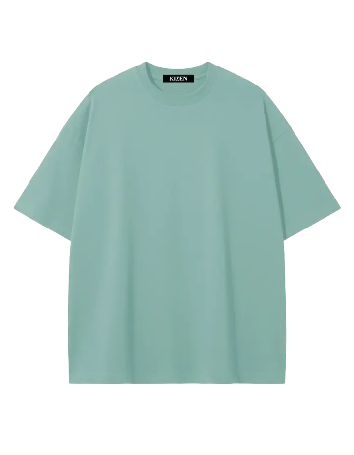 เสื้อยืดโอเวอร์ไซส์ สีเขียวพาสเทล
