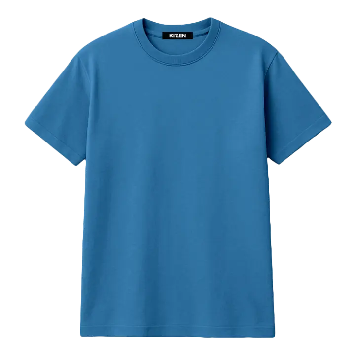 เสื้อยืดทรงปกติ สีรอยัลบลู